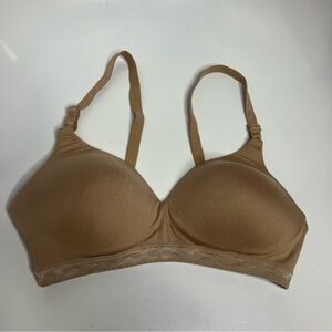 Warners cloud 9 wire free comfort bra tan size 34B